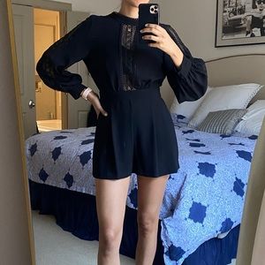 Zara Black Dressy Romper